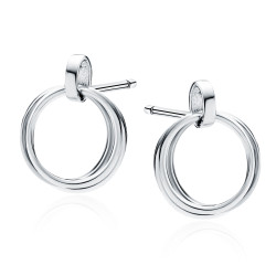 Cercei argint cu cercuri 11 mm DiAmanti Z1937ER-DIA (Argint 925‰ 1,5 g.)